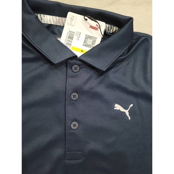 Puma Boy's Essential Golf Polo Navy Blazer Large - Picture 2 of 16